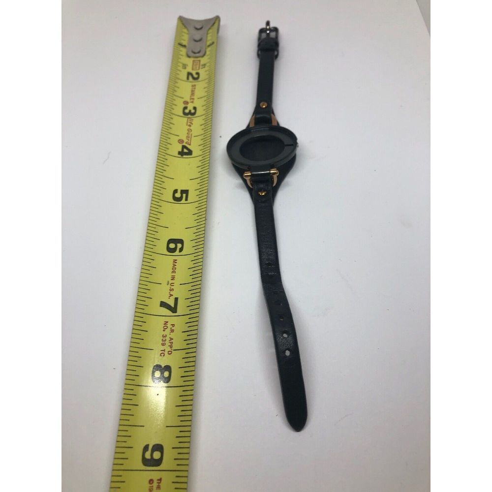 Fossil Watch Parts Case leather Band 8mm Use For Parts Black J255